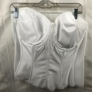 Unbranded Womens White Corset Bridal Bra Top Plus